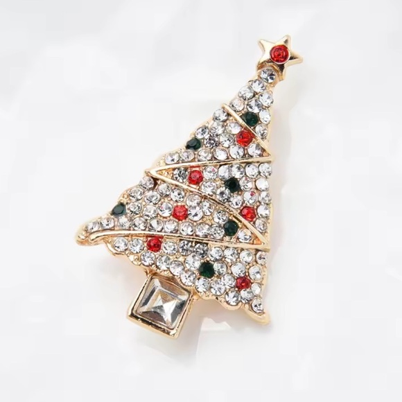 Betsey Johnson Multicolor Christmas Tree Brooch - Picture 4 of 6